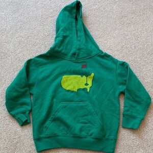 Masters Kids Green Hoodie with Yellow Map Patch